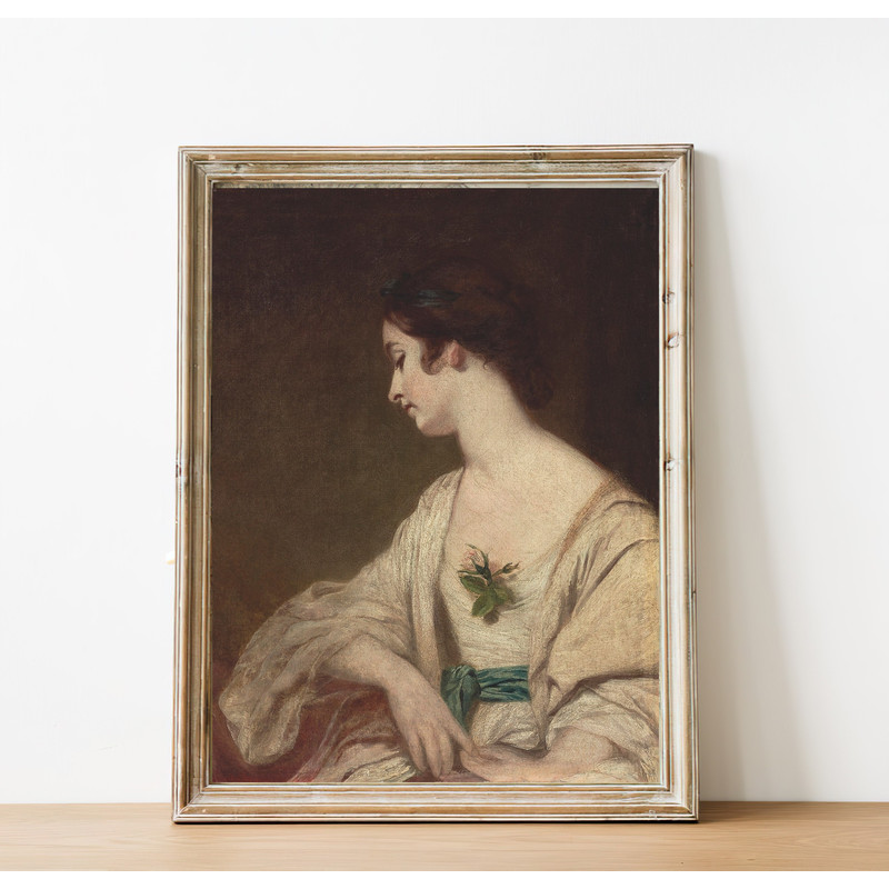 vintage woman portrait home decor.jpg