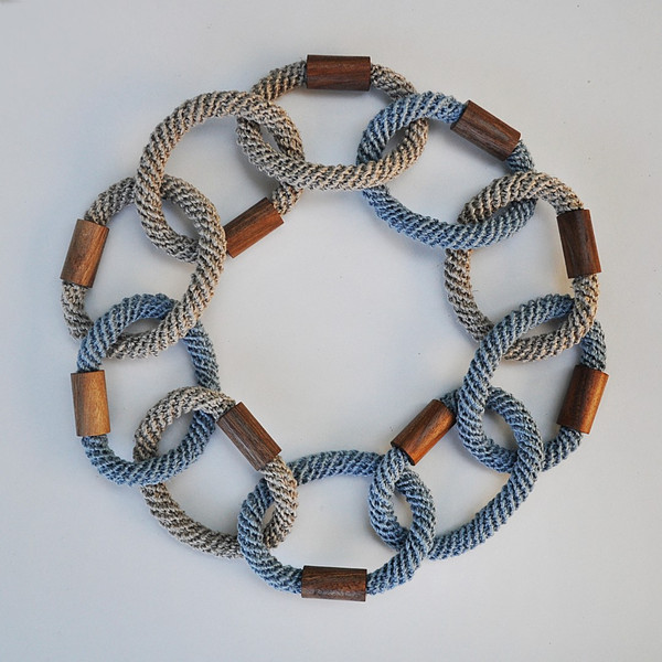 crochet necklace chain 1