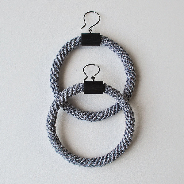 large crochet rings earrings