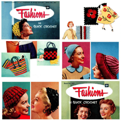 Digital | Vintage Crochet Pattern Fashions Quick | Vintage 1950s | ENGLISH PDF TEMPLATE