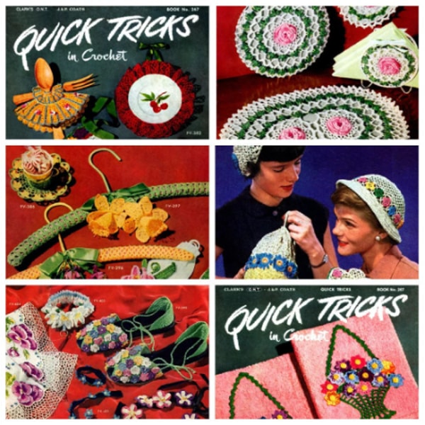 Digital | Vintage Crochet Pattern Quick Tricks | Vintage 195 - Inspire ...