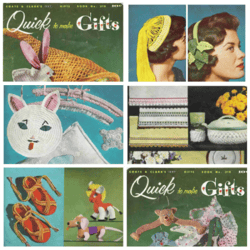 Digital | Vintage Crochet Pattern Quick Make Gifts | Vintage 1950s | ENGLISH PDF TEMPLATE