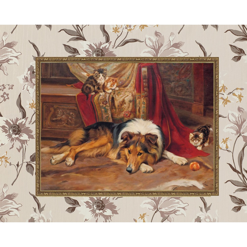 vintage border collie giclee print.jpg