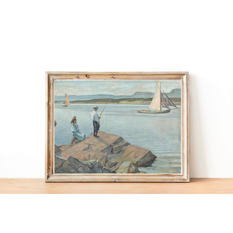 vintage fishing home decor.jpg