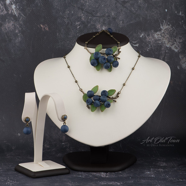 jewelry-set-with-blueberries-and-leaves-polymer-clay-on-branch.jpg