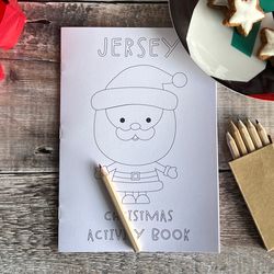 Childrens Christmas Activity Book With Crayons