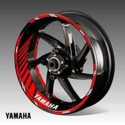 Wheel decals Yamaha rim stickers motorcycle YZF R1 R3 R6 wheel stripes rim tape reflective