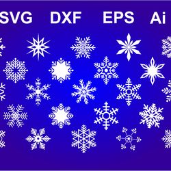 snowflakes vector set