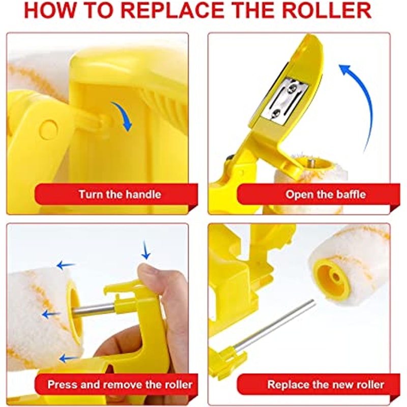 Clean Cut Paint Edger Trimming Roller Brush 7