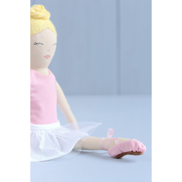 PDF Large Ballerina Rag Doll with Two Outfits Sewing Pattern