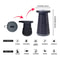Portable Telescopic Outdoor Stool black