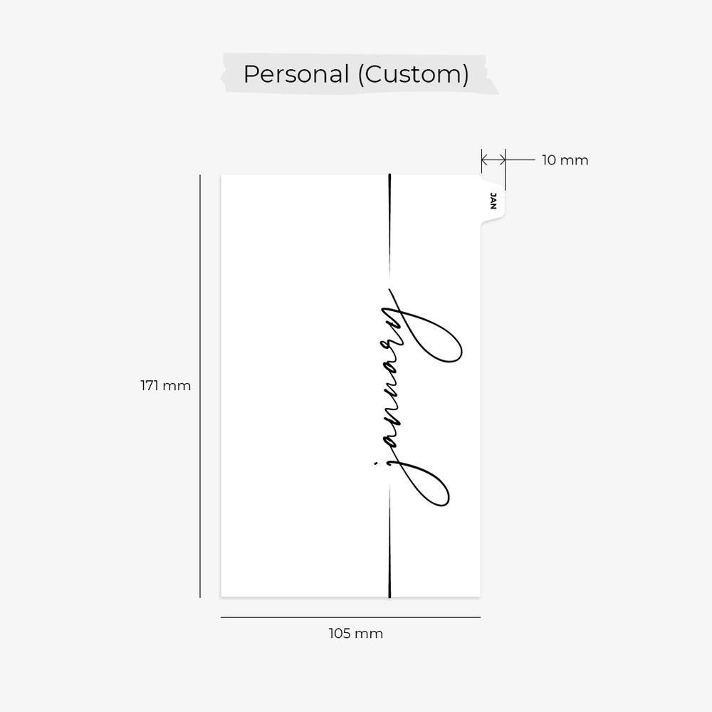 105x171 planner dividers