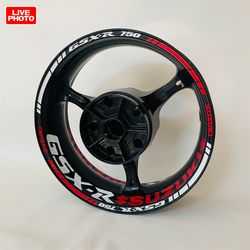 Suzuki GSX-R 750 wheel decals rim stripes motorcycle wheel stickers rim tape kit