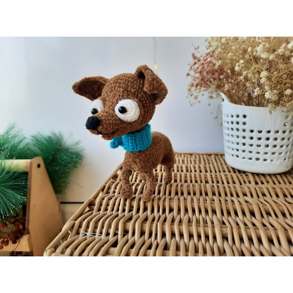 Stuffed mini terier dog toy gift decor  (1).jpg