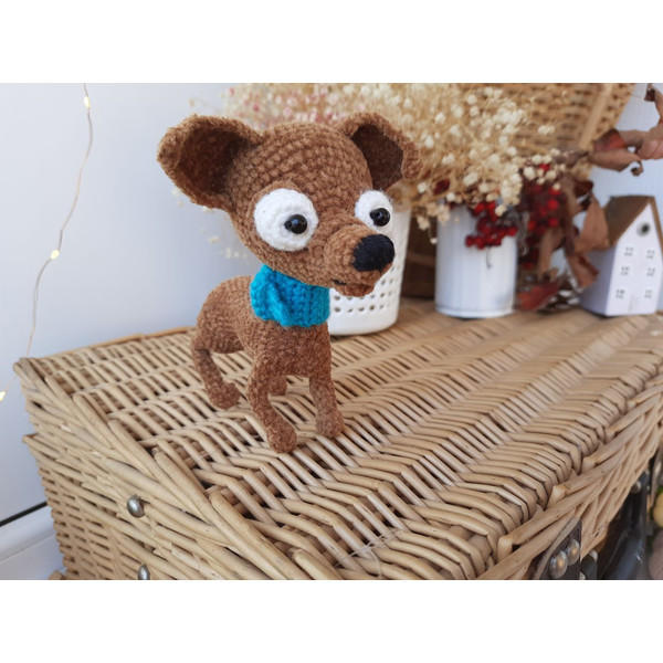 Stuffed mini terier dog toy gift decor  (2).jpg