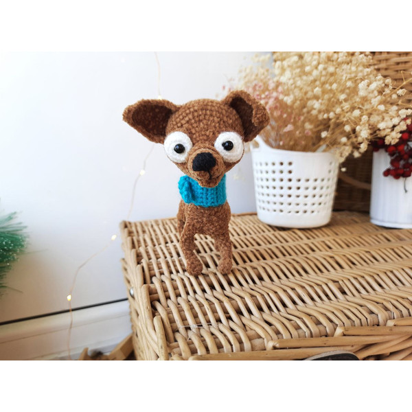 Stuffed mini terier dog toy gift decor  (3).jpg