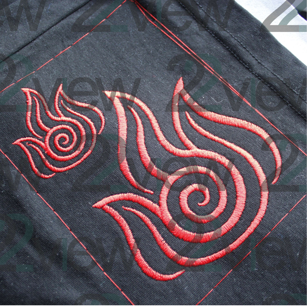 avatar last airbender machine embroidery design anime cartoon aang