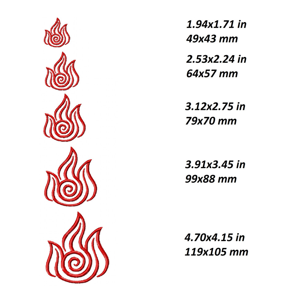 avatar last airbender machine embroidery design anime cartoon aang