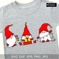 Christmas Gnomes Svg, Christmas shirt design, Scandinavian New Year Winter Elf Vector Clipart, Christmas card