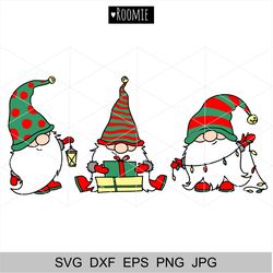 Christmas Gnomes Design, Christmas shirt, Scandinavian New Year Winter Elf Vector SVG Clipart, Christmas card