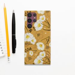 yellow wild retro flowers iphone 14 pro case iphone 13 pro max iphone 12 mini case iphone 11 case iphone xr x xs case