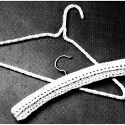 Digital | Vintage Crochet Pattern Wire Coat Hander Cover | Coat Hander Cover | Vintage 1960s | ENGLISH PDF TEMPLATE