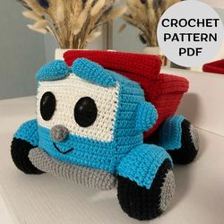 Amigurumi, crocheted truck, crochet toy, crochet pattern, pattern crochet  toy, PDF crochet pattern, amigurumi pattern,