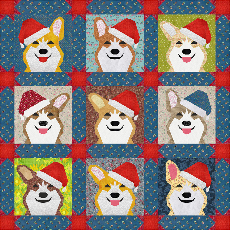 Christmas corgi quilt.jpg