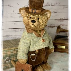 Teddy bear Mr. Ginger/teddy bear collection/teddy handmade/plush bear/cute teddy bear