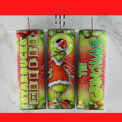 grinchmas 20oz & 30oz skinny tumbler, for sublimation, tumbler wrap, png instant digital download