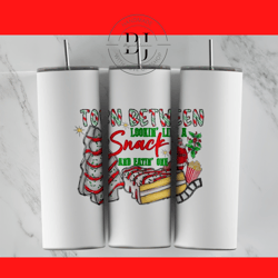 Torn between lookin like a snack 20oz & 30oz Skinny Tumbler, for Sublimation, Tumbler Wrap, PNG Instant Digital Download