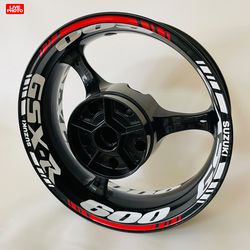 GSX-R 600 wheel decals rim stickers for Suzuki gsxr 600 tape motorcycle stripes racing sticker