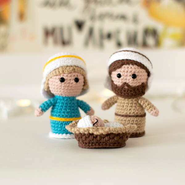 crochet christmas nativity scene