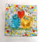 Cute fused glass plate with cats - gift of birthday