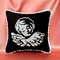 Angel Baby Decorative Mini Pillows, Black and White Embroidery Cushion, Baby Memorial Gifts, Remembrance for loss child, Miscarriage gift, Stillborn Keepsake.jp