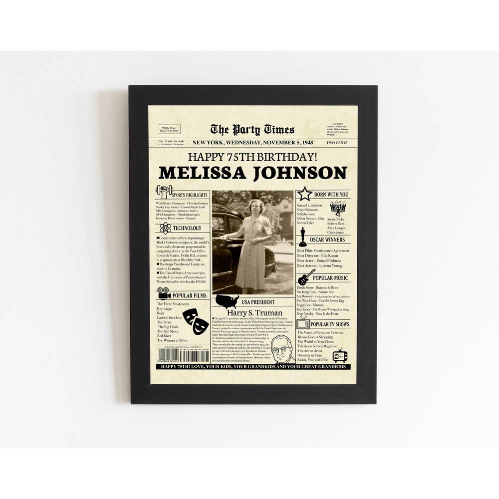 75th birthday gift ideas for her