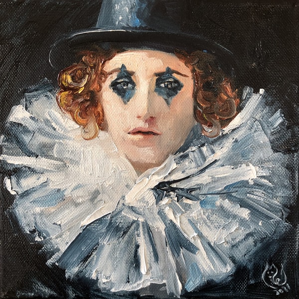 Sad Clown Painting Circus Wall Art Original Painting Inspire Uplift sad-clown-painting-circus-wall-art-original-painting-inspire-uplift