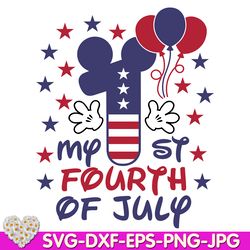 ONE Mouse Birthday 1st  4th of July USA Patriot American Flag digital design  Cricut svg dxf eps png ipg pdf cut file