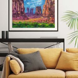 Grand Canyon  Arizona painting National park original painting art painting by irina reshetneva