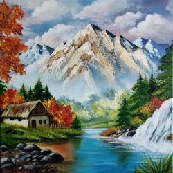acrylic painting on canvas landscape