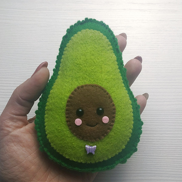 avocado felt pattern - 5