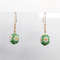 ball daizy earrings dangle drop earrings green earrings 3.jpg