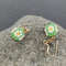 ball daizy earrings dangle drop earrings green earrings 4.jpg