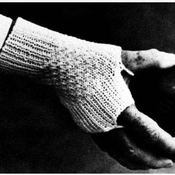Digital | Vintage Knitting Pattern Ladys Bowls Mitten | Vintage 1960s | ENGLISH PDF TEMPLATE