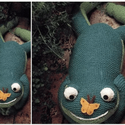 Digital | Vintage Knitting Pattern Toy Frog | Vintage 1960s | ENGLISH PDF TEMPLATE
