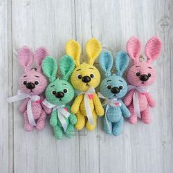 Little rabbit keychain, Souvenir toy, Easter bunny, Symbol 2023,  Easter gift, Keyring