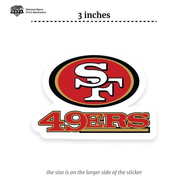 Unique San Francisco 49ers NFL decal stickers for 2022 - Inspire Uplift