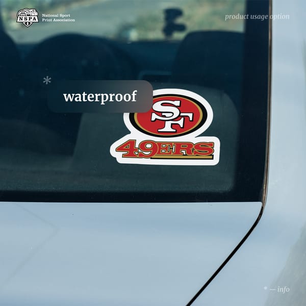 Unique San Francisco 49ers NFL decal stickers for 2022 - Inspire Uplift