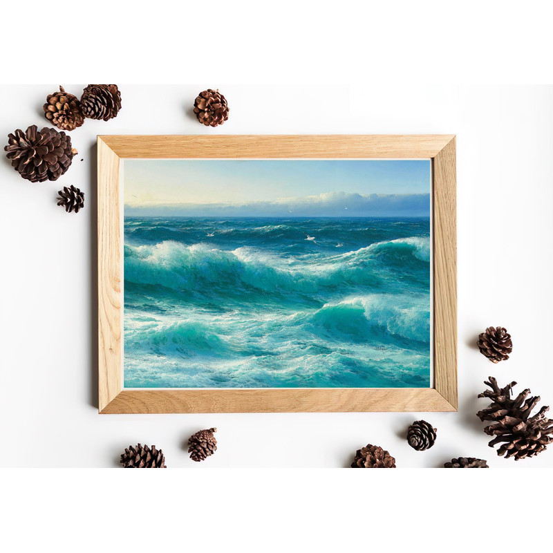 vintage waves wall art print.jpg