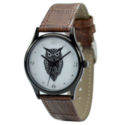 Owl Watch Black Case Personalized Watch Free Shipping Worldwide